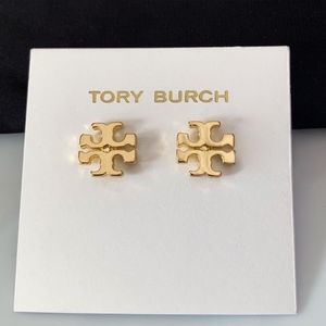 Tory Burch Gold Logo Studs